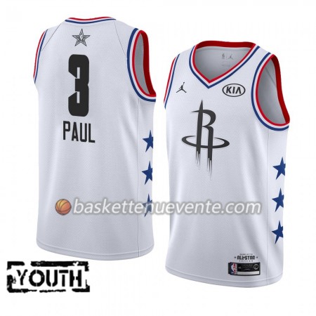 Maillot Basket Houston Rockets Chris Paul 3 2019 All-Star Jordan Brand Blanc Swingman - Enfant